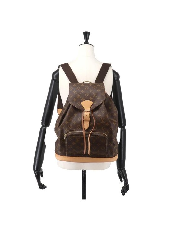 Louis Vuitton Monogram Montsouris GM Backpack Brown